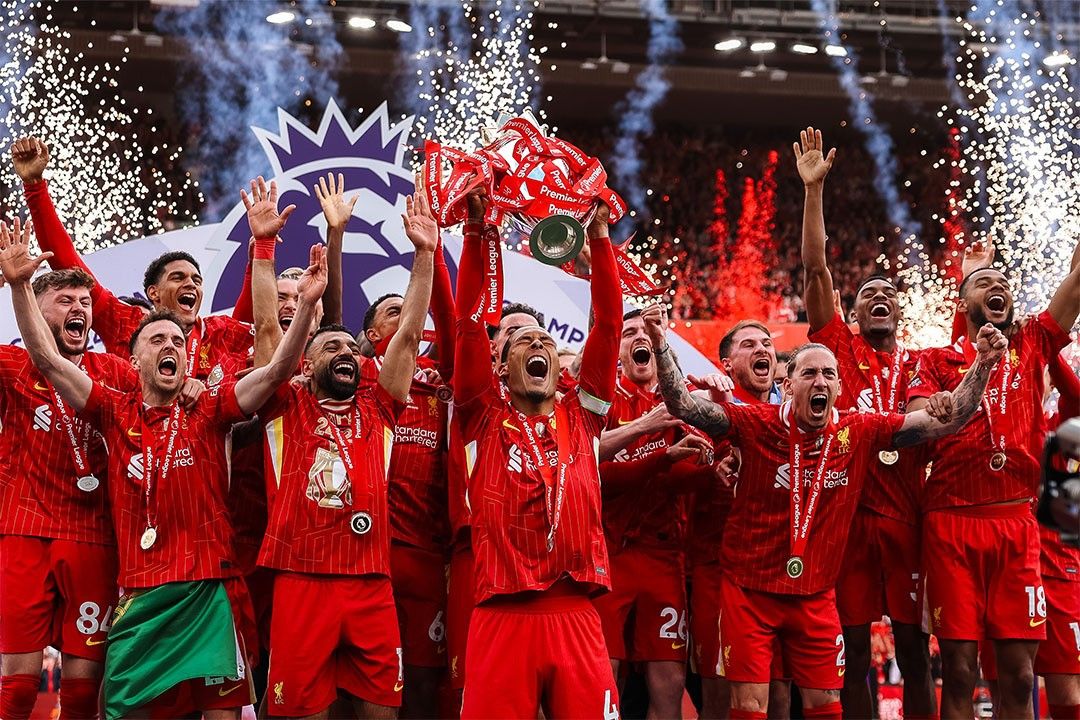Liverpool League Champions 2025 Trophy Celebration Sports Poster