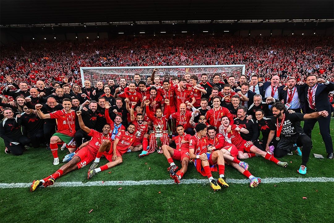 Liverpool League Champions 2025 Trophy Ceremony Wall Art Poster