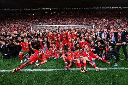 Liverpool League Champions 2025 Trophy Ceremony Wall Art Poster