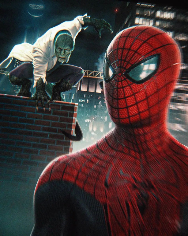 Lizard Spiderman 4567 Print Poster