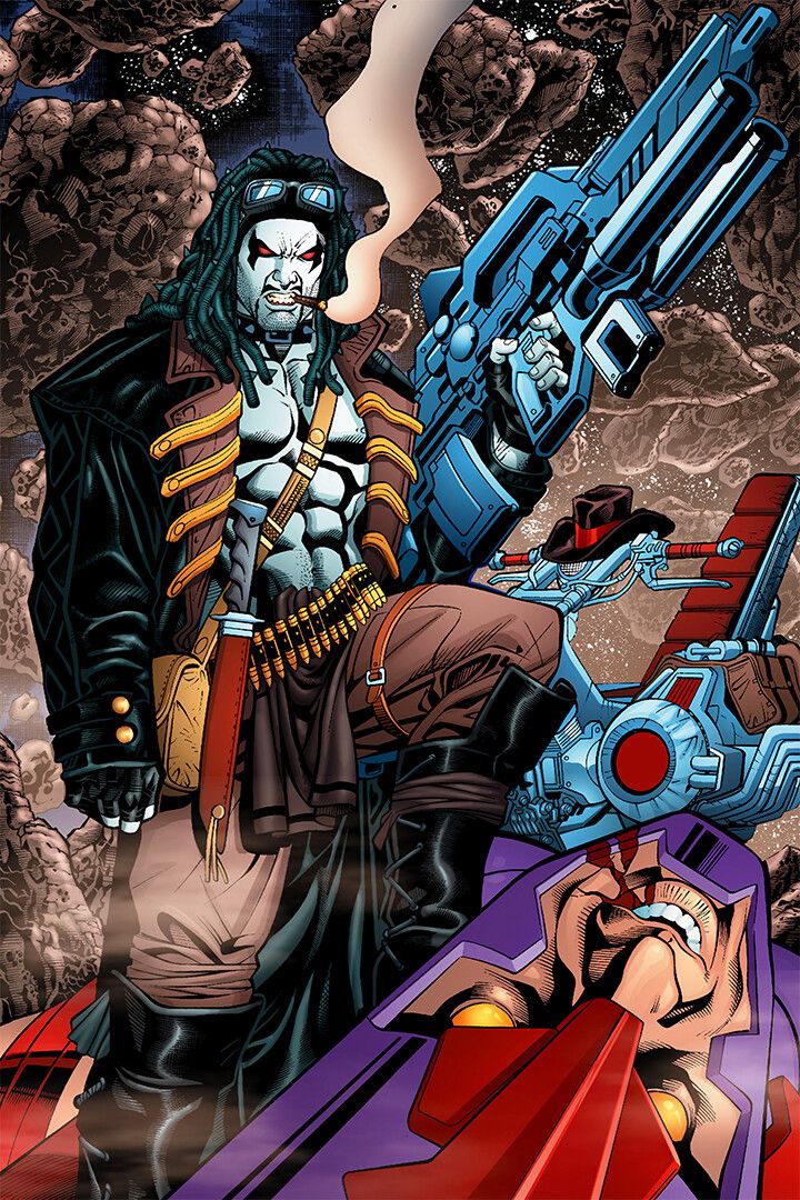 Lobo Close Up Bounty Hunter Art Print Decor Poster