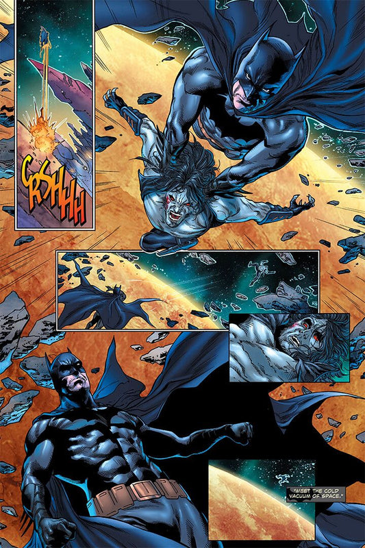 Lobo Vs Bloody Superman Dc Comics Decor Wall Art Print Poster