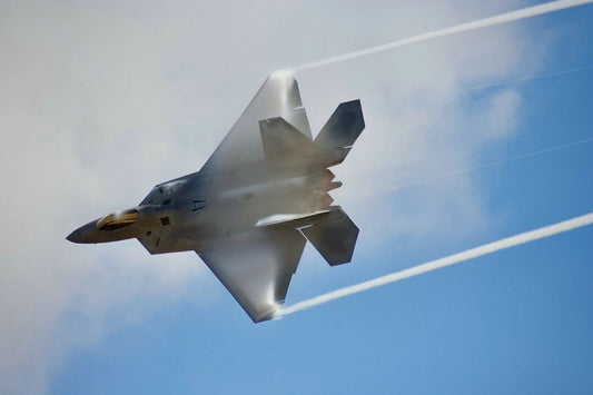 Lockheed Martin F 22 Raptor Airforce Military Jet Airshow Picture Print Magnet