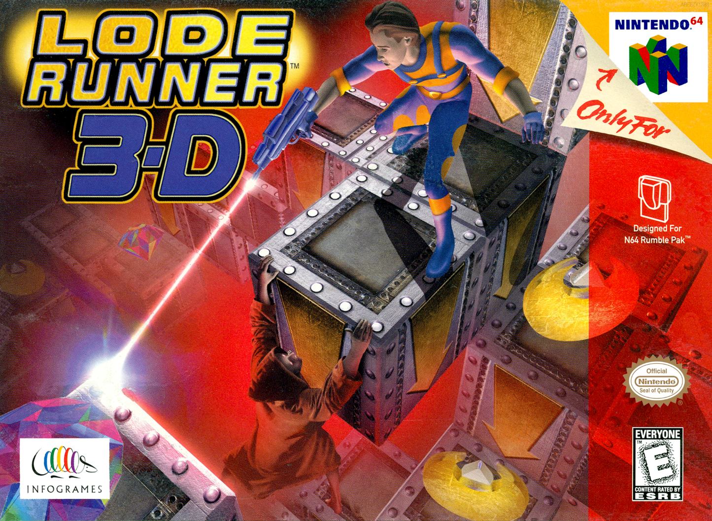 Lode Runner 3 D N64 Keychain