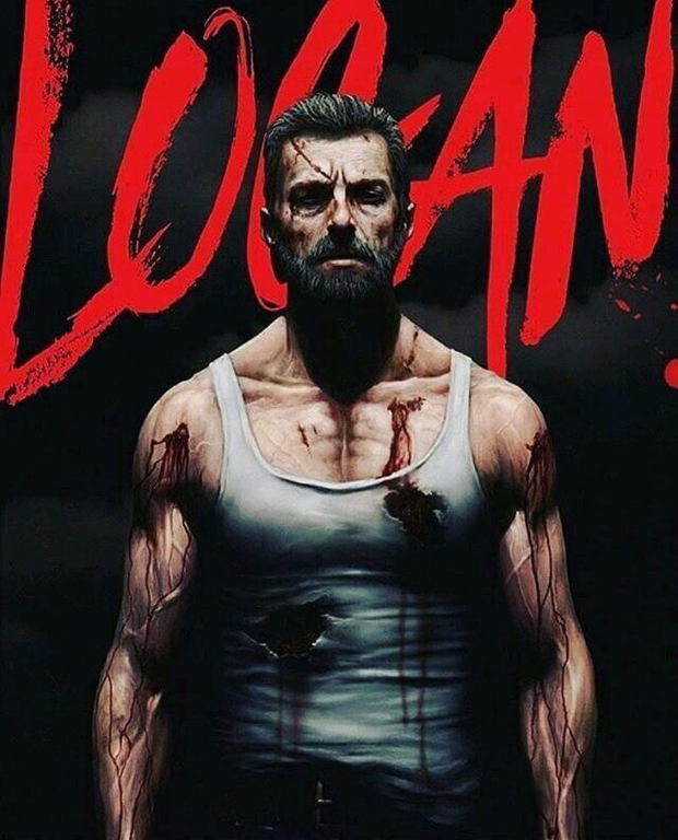 Logan Bearded Battle Worn 1574 Print Poster