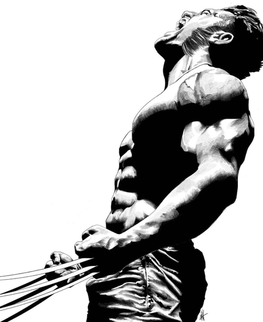 Logan Claws Out 001 Print Poster