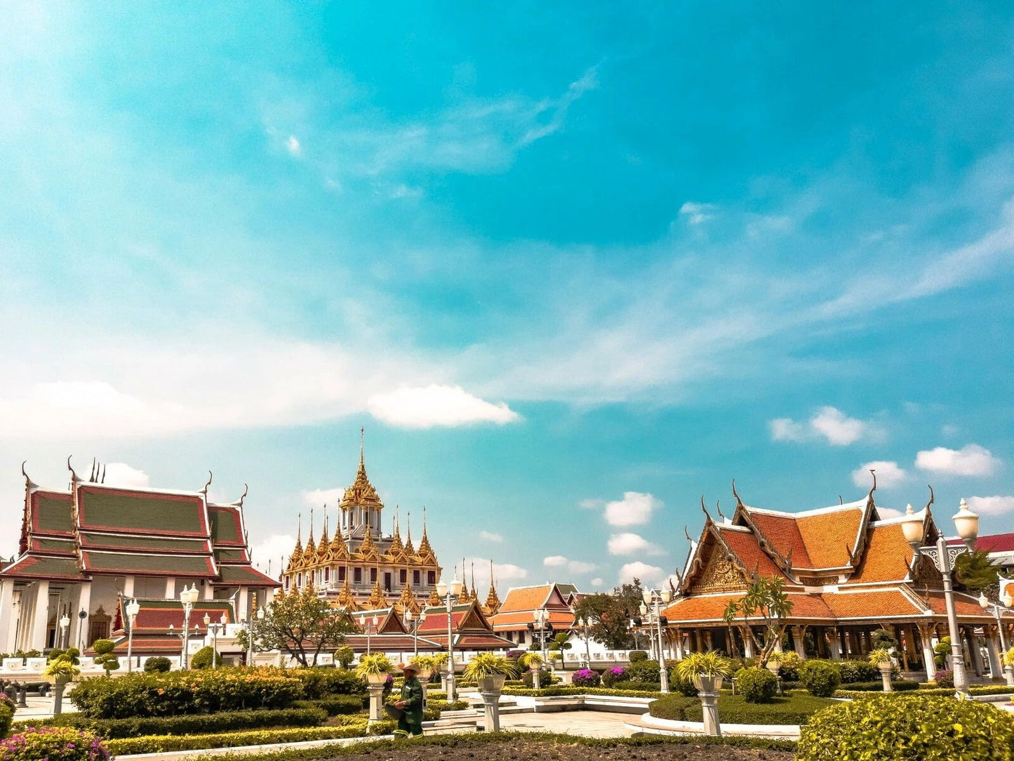 Loha Prasa Bangkok Thailand Asia Garden Skyline Poster Picture Photo Print