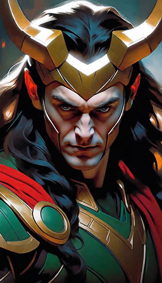 Loki Character Portrait Print Poster