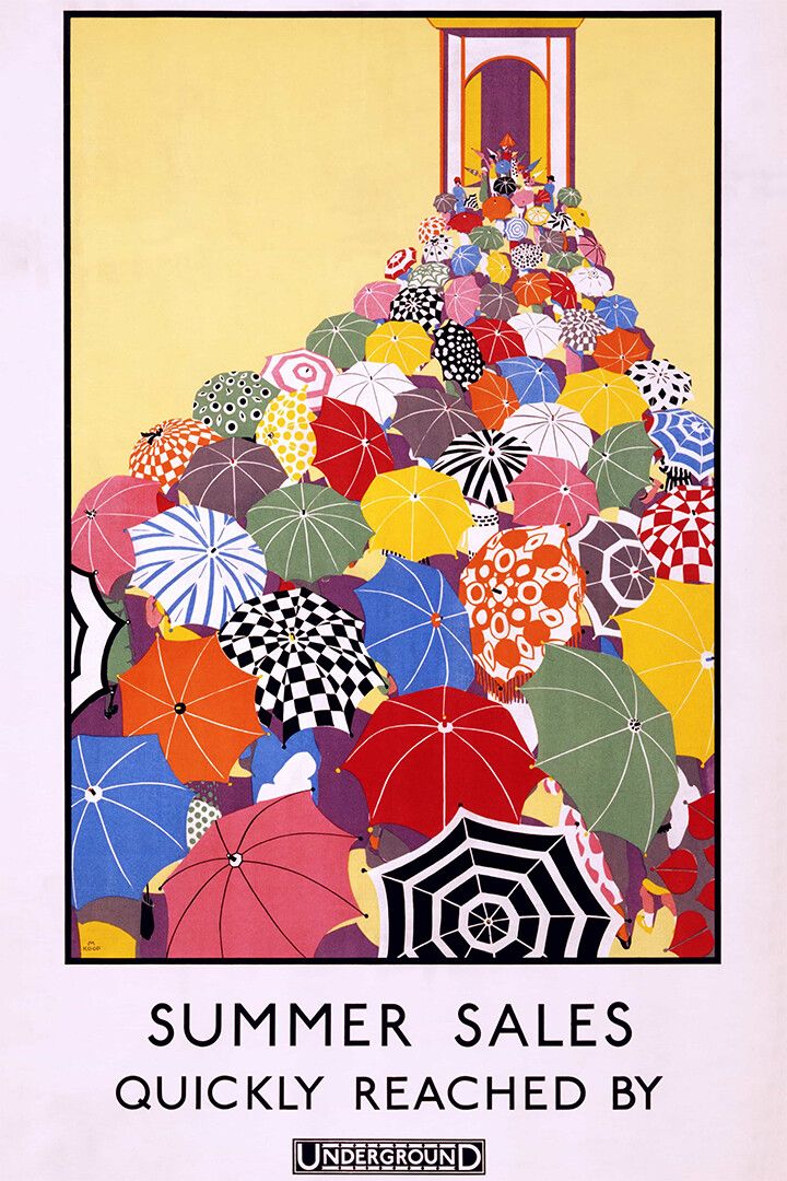 London Underground Summer Sales Quickly Reached Wall Art Home Poster