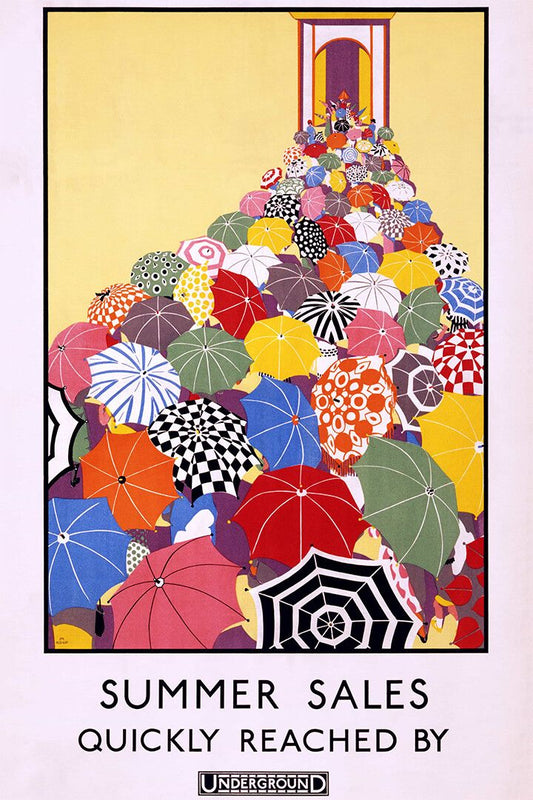 London Underground Summer Sales Quickly Reached Wall Art Home Poster