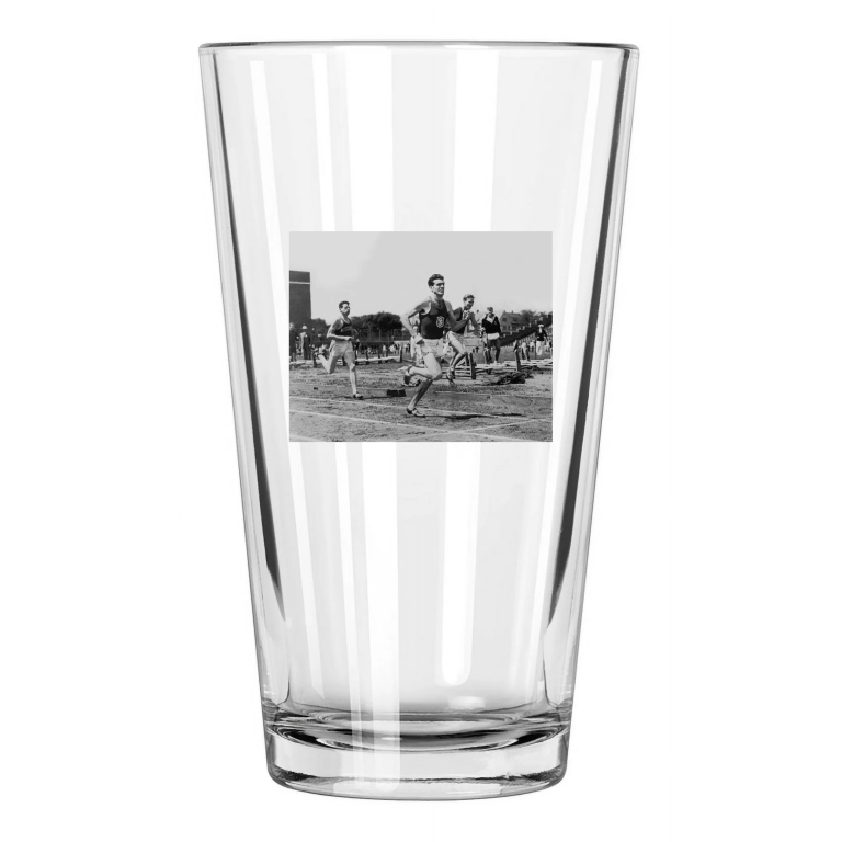 Long Distance Runner Louis Zamperini Unbroken Usc 1 Pint Beer Drinking Glass