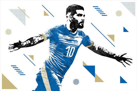 Lorenzo Insigne Italy Football Soccer Athlete Wall Art Home Decor Poster