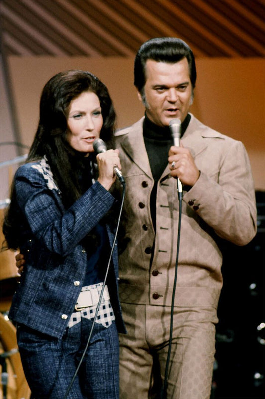 Loretta Lynn And Conway Twitty Vintage Print Wall Art Home Decor Poster