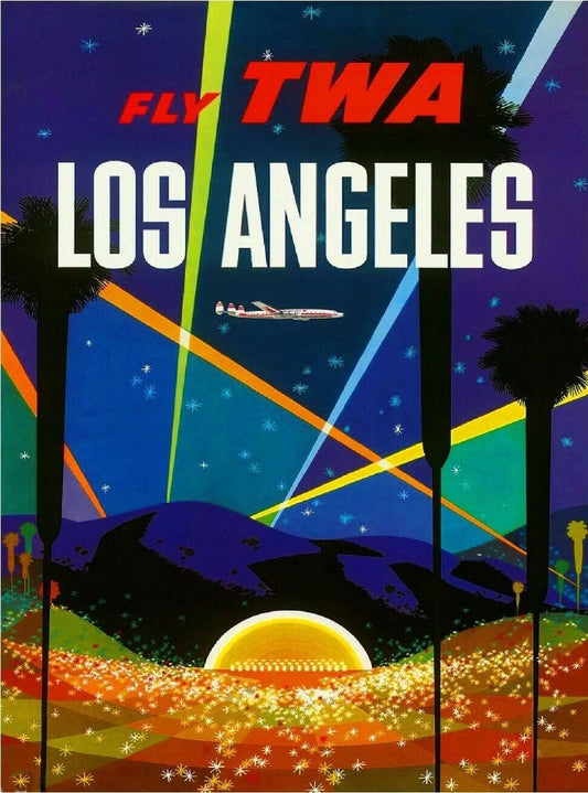 Los Angeles California Hollywood Bowl United States Travel Ad Keychain