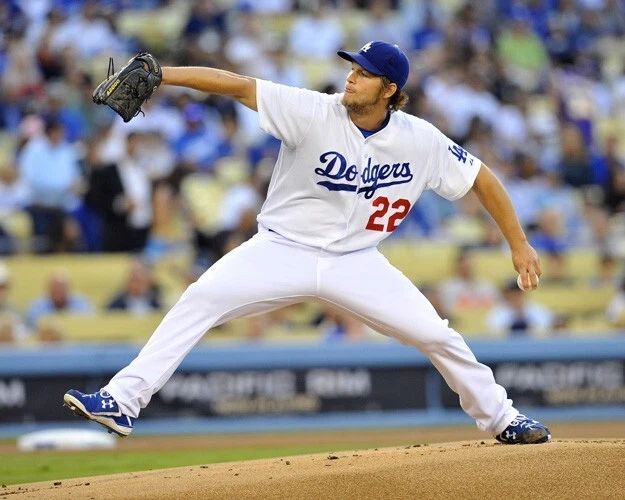 Los Angeles Dodgers Clayton Kershaw Glossy Keychain Baseball Print