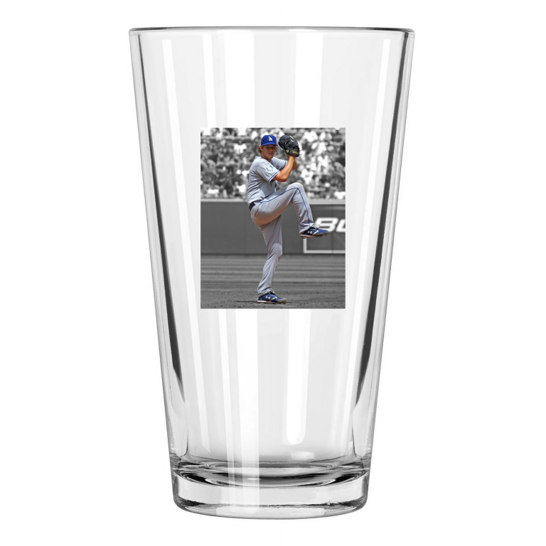 Los Angeles Dodgers Clayton Kershaw Photo Spotlight Pint Beer Drinking Glass