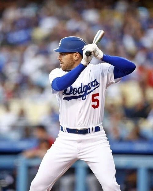 Los Angeles Dodgers Freddie Freeman Glossy Keychain Baseball Print