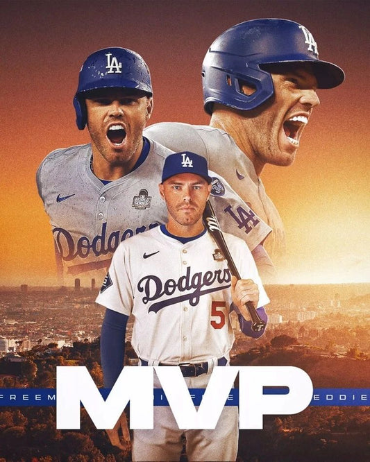 Los Angeles Dodgers Freddie Freeman Glossy Photo World Series Mvp Print 1