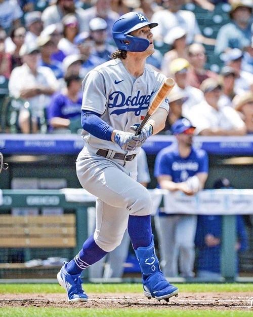 Los Angeles Dodgers James Outman Glossy Keychain Baseball Print