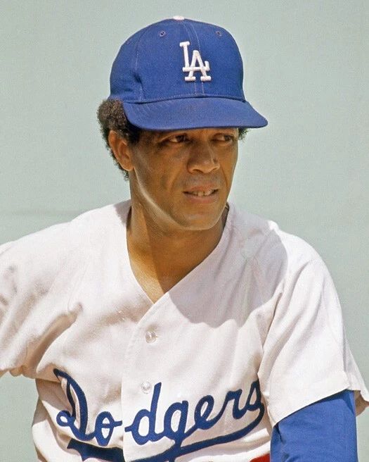 Los Angeles Dodgers Maury Wills Glossy Keychain Baseball Print