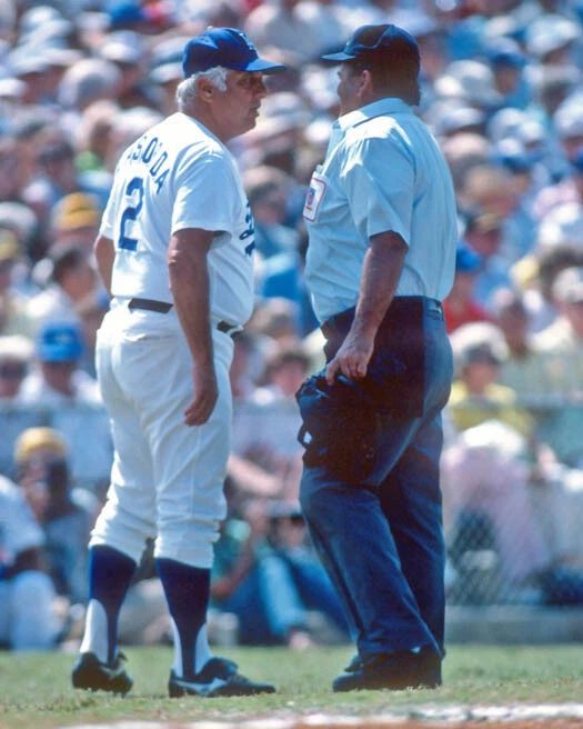 Los Angeles Dodgers Tommy Lasorda Glossy Keychain Baseball Print
