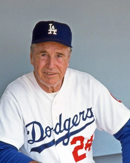 Los Angeles Dodgers Walter Alston Glossy Keychain Manager Print Hof 83