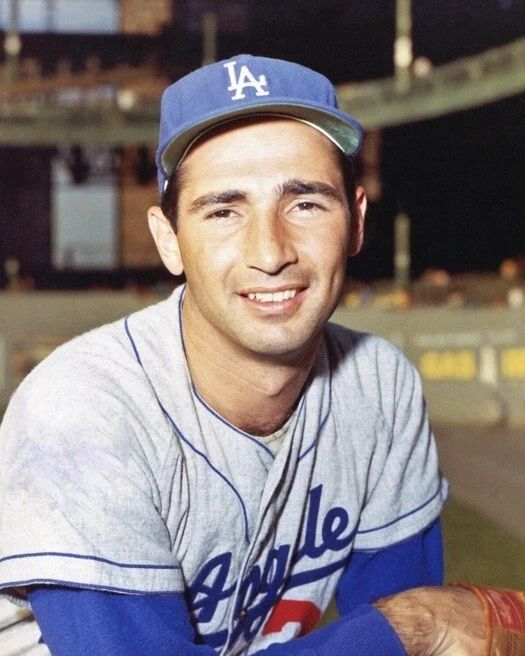 Los Angeles La Dodgers Sandy Koufax Glossy Keychain Baseball Print Hof 1972