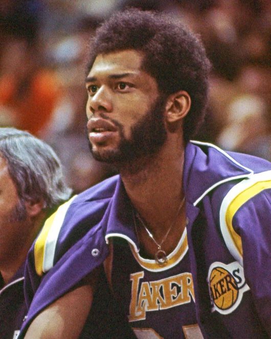 Los Angeles Lakers Kareem Abdul Jabbar Glossy Keychain Keychain Hof 95 1