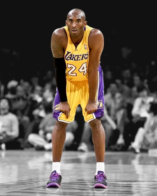 Los Angeles Lakers Kobe Bryant Glossy Keychain Spotlight Basketball Print 1