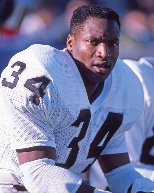 Los Angeles Raiders Bo Jackson Glossy Keychain Football Keychain 2