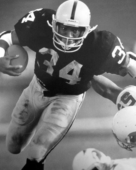 Los Angeles Raiders Bo Jackson Glossy Keychain Football Keychain Bo Knows!