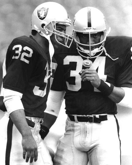 Los Angeles Raiders Bo Jackson And Marcus Allen Magnet Football Magnet