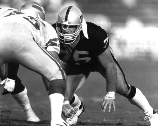 Los Angeles Raiders Howie Long Glossy Photo Nfl Football Print Poster