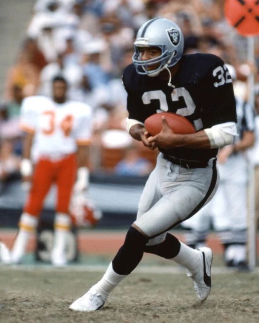 Los Angeles Raiders Marcus Allen Glossy Keychain Football Keychain Hof 03