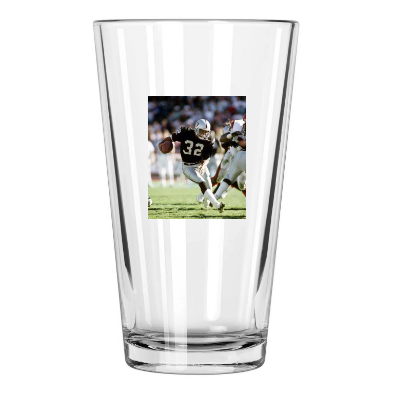 Los Angeles Raiders Marcus Allen Football Hof 03 2 Pint Beer Drinking Glass