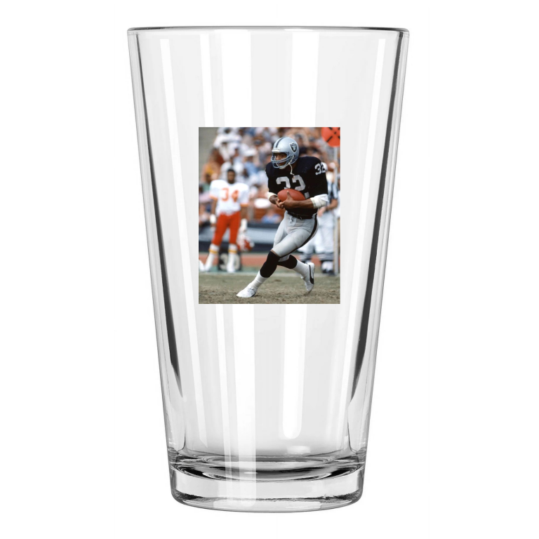 Los Angeles Raiders Marcus Allen Photo Football Hof 03 Pint Beer Drinking Glass