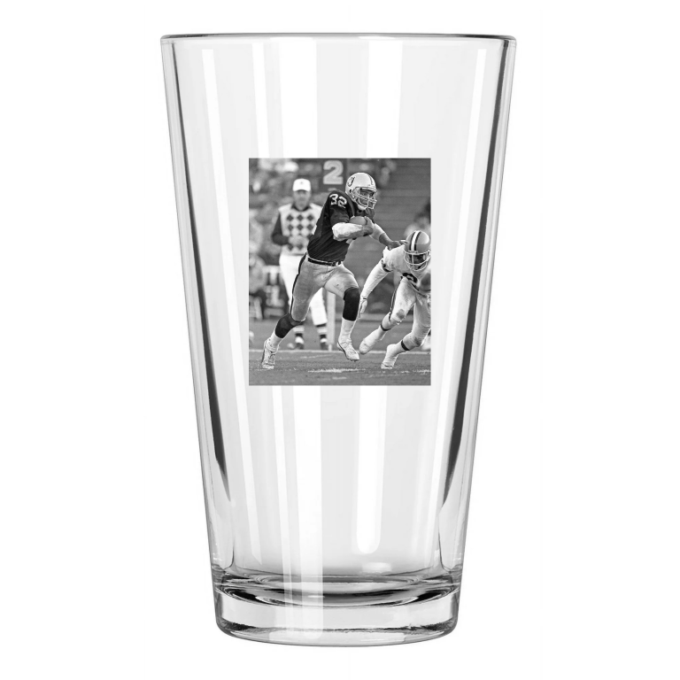 Los Angeles Raiders Marcus Allen Photo Football Hof 03 Pint Beer Drinking Glass
