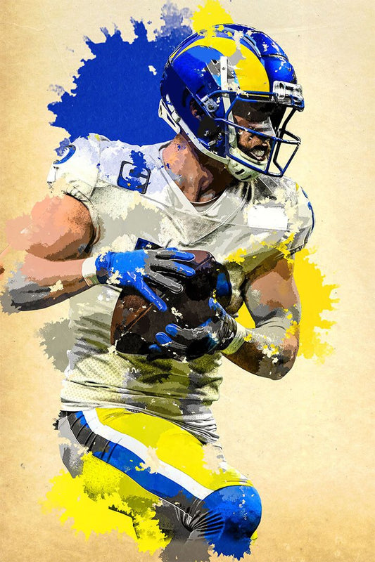 Los Angeles Rams Cooper Kupp American Football Player Wall Art Poster