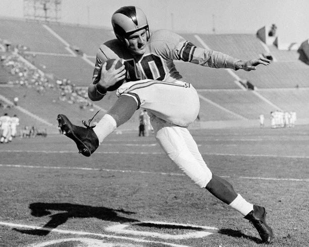 Los Angeles Rams Elroy Hirsch Glossy Keychain At La Coliseum Print Crazy Legs