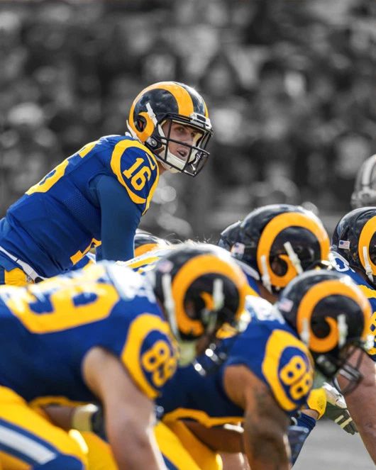Los Angeles Rams Jared Goff Glossy Magnet Spotlight Football Magnet