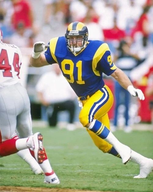 Los Angeles Rams Kevin Greene Glossy Keychain Football Print Hof 2016
