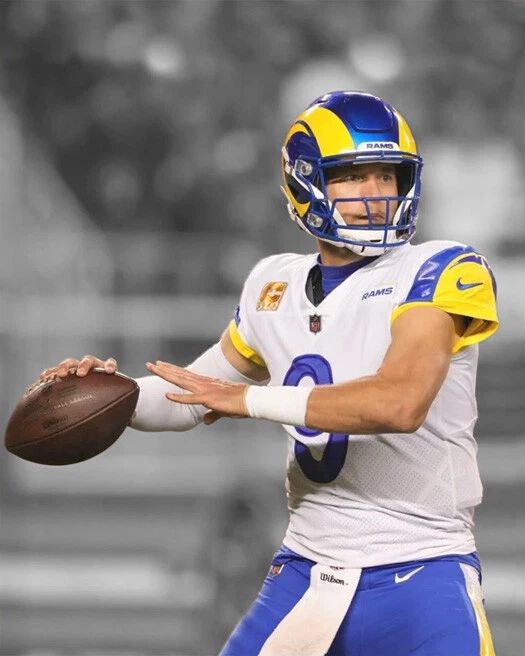 Los Angeles Rams Matthew Stafford Magnet Spotlight Print Football Magnet 2
