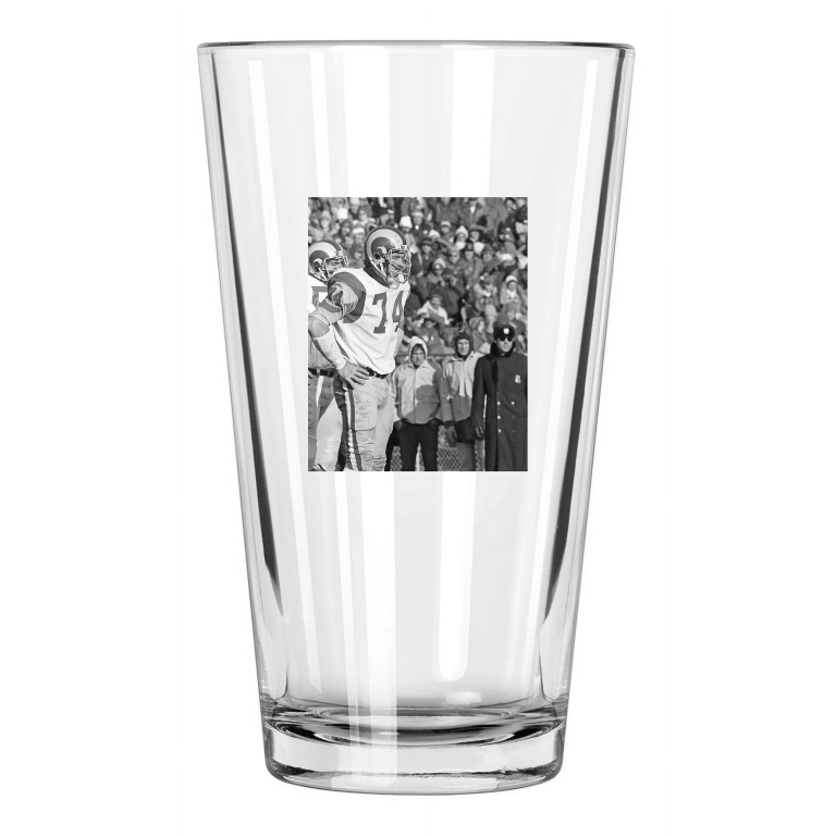 Los Angeles Rams Merlin Olsen Nfl Football Hof 82 1 Pint Beer Drinking Glass