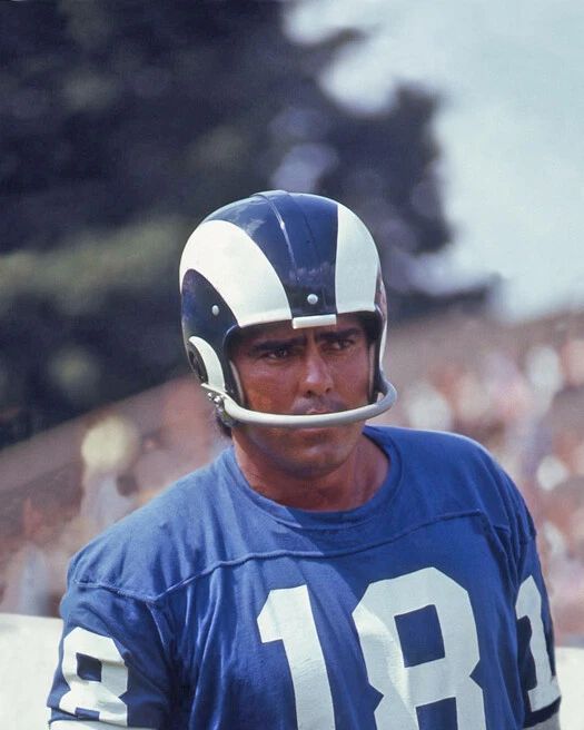 Los Angeles Rams Roman Gabriel Glossy Keychain Nfl Football Keychain