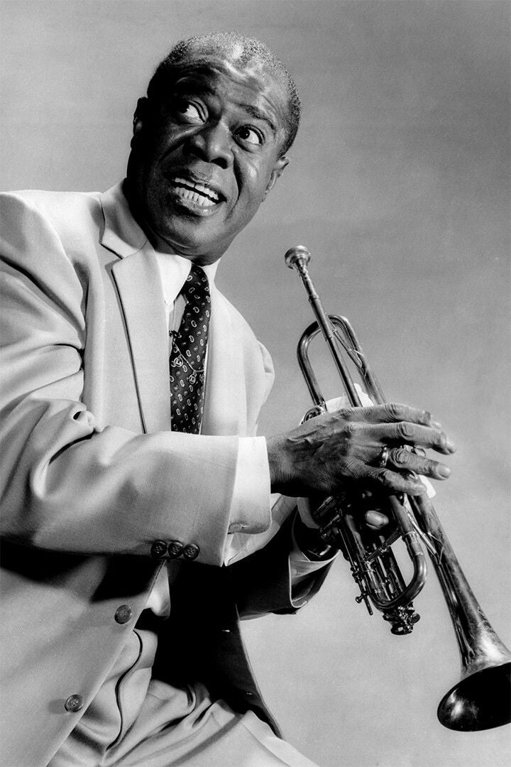 Louis Armstrong Concert Print Canvas Wall Art Home Decor Poster