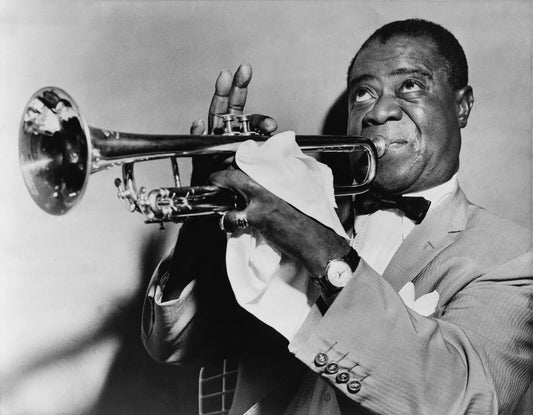 Louis Armstrong Trumpet Musician Photo Picture Poster Reprint