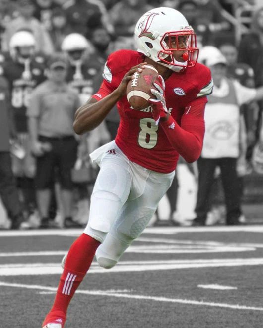 Louisville Cardinals Lamar Jackson Magnet College Print Spotlight Magnet