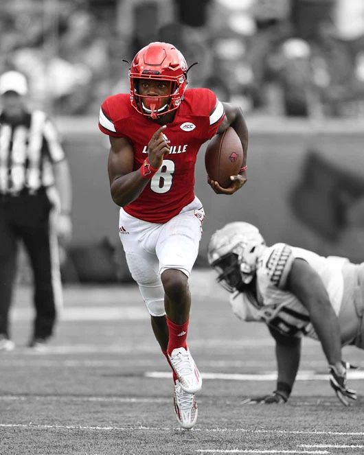 Louisville Lamar Jackson Glossy Keychain College Print Spotlight Keychain 1