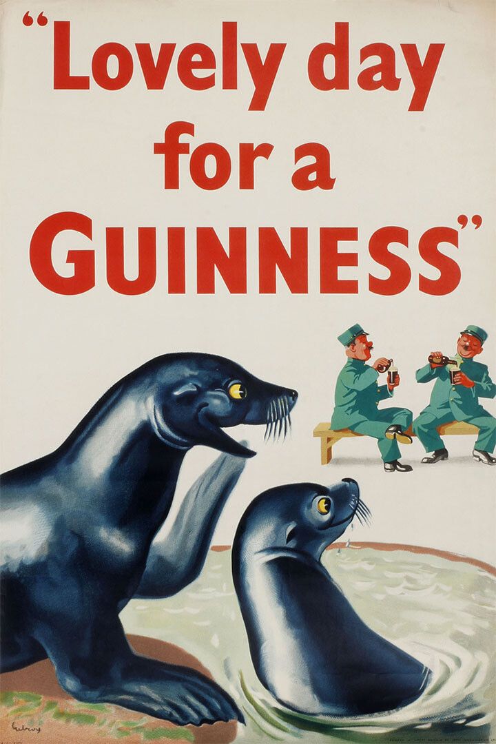Lovely Day For A Guinness Vintage Advertising Wall Art Home Poster