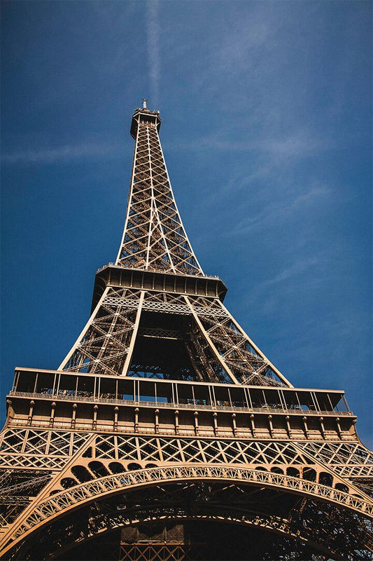 Low Angle Eiffel Tower Paris France Architecture Art Home Decor Poster